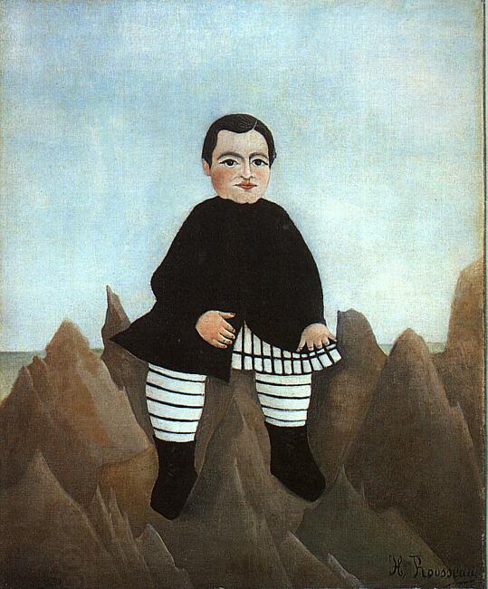 Henri Rousseau Boy on the Rocks